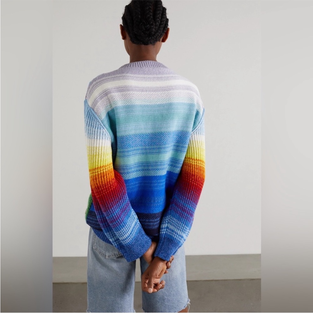 NWOT STELLA MCCARTNEY Kind intarsia wool and cotton-blend sweater 40 $1,295 - Picture 9 of 16